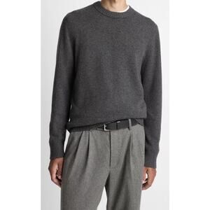 Vince Wool and cashmere Blend crew neck sweater Size Lg Heather Gray